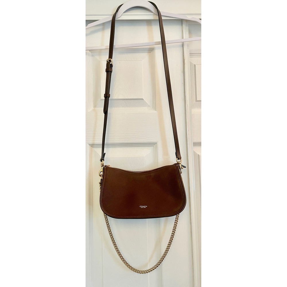 Coach Waverly Maple/Brass Crossbody - Picture 2 of 14